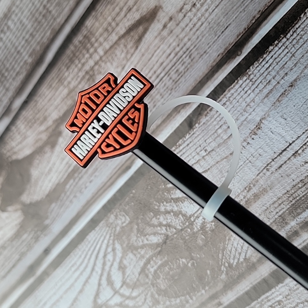 Harley Davidson Straw Topper - Picture 3 of 5